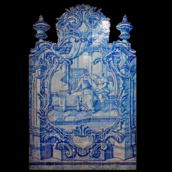 Gran Composición azulejera portuguesa de San Antonio, siglo XVIII.