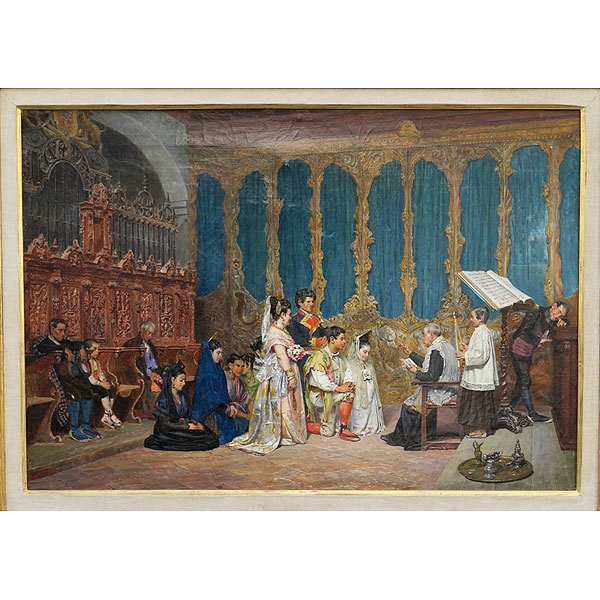 Bernardo Ferrandiz Badenese (Valencia 1835 - Málaga 1885) "Boda valenciana"