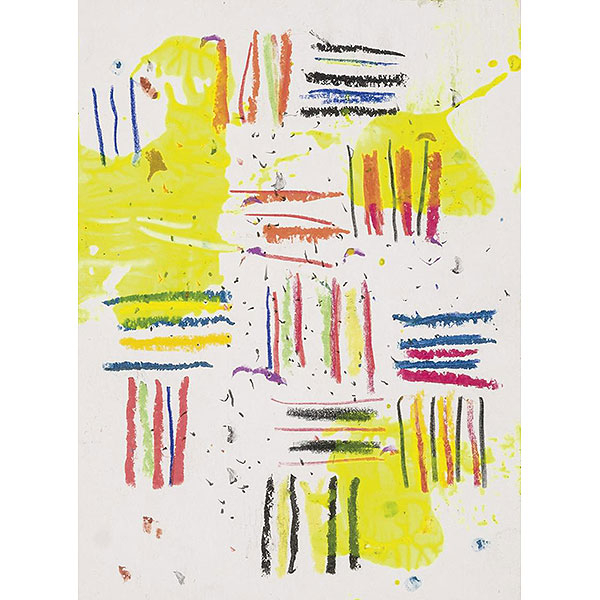 Nicola de Maria.   "Allegria amica". Técnica mixta sobre cartón. Firmado y titulado al dorso.