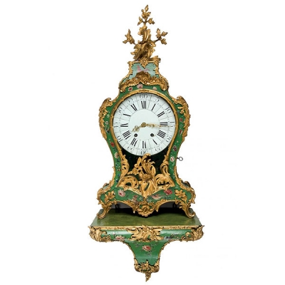Francia S. XVIII-XIX Gran reloj cartel estilo Luis XV.