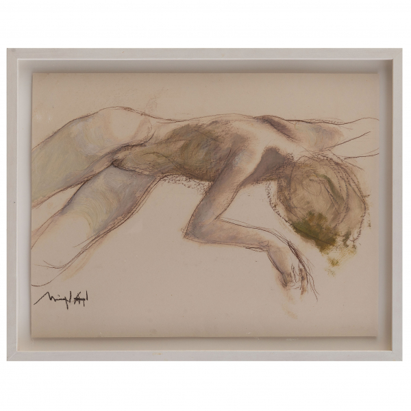 "Desnudo de mujer".  MIGUEL ÁNGEL ÁLVAREZ (Tolosa, 1927 - 2011). 