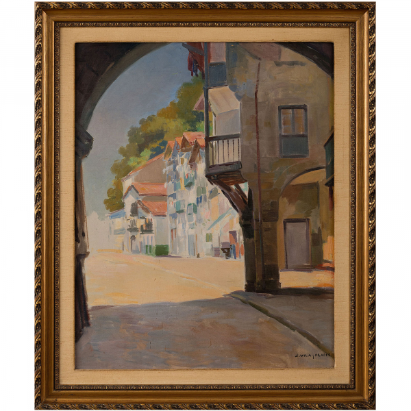 "Vista de Pasajes de San Juan"   JULIO VILA PRADES (Valencia, 1873 - Barcelona, 1930) 