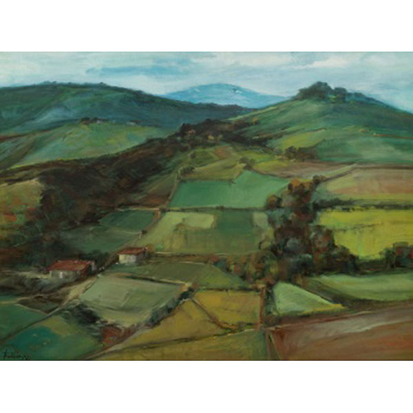 FRANCISCO MIR BELENGUER  (Benimámet, Valencia 1934) "Paisaje. Vizcaya"