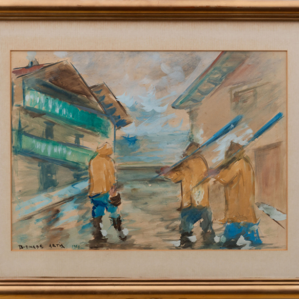 "Siras amarillas""  BERNARDINO BIENABE ARTIA (Echalar, 1899-1987) 