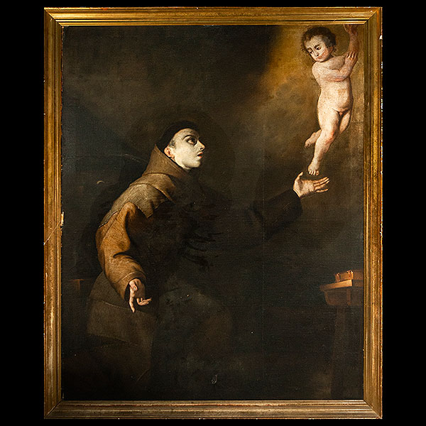 Seguidor de JOSÉ DE RIBERA (Játiva, 1591 - Nápoles, 1652) - San Antonio de Padua.
