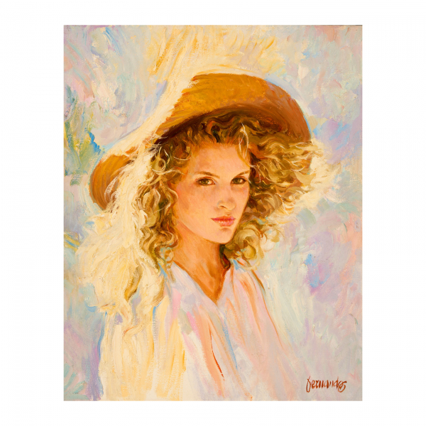 Fernando Fernández (Barcelona, 1940-2010) Juny. Óleo sobre tabla. Firmado. Titulado y firmado al dorso.