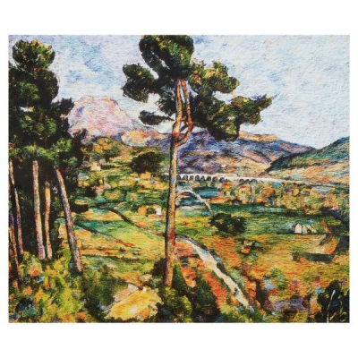 Vik Muniz. Vicente Jos&eacute; de Oliveira Muniz (Sao Paulo, Brasil, 1961) seg&uacute;n Paul C&eacute;zanne (Aix-en-Provence, Francia, 1839-1906) Monatgne Sainte Victoire seen from Montbriand.