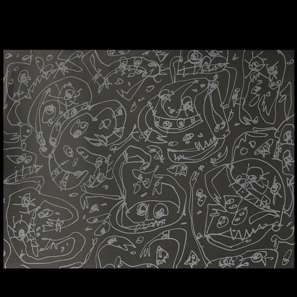 Antonio Saura (1930-1998) "La avaricia", 1994.  Grabado sobre papel. 