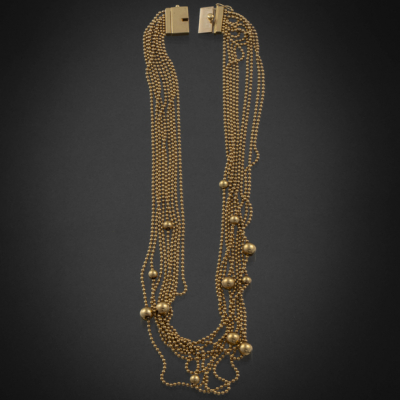 Collar &quot;Draperie&quot; en oro amarillo de 18 kt.