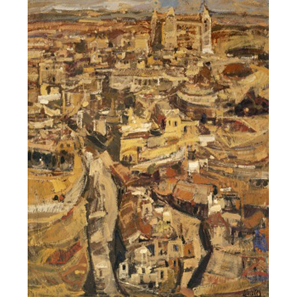 ALEJANDRO QUINCOCES  (Bilbao 1951) &quot;Paisaje urbano. Toledo&quot;