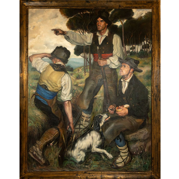 Jos&eacute; Mar&iacute;a L&oacute;pez Mezquita (1883-1954) &Oacute;leo sobre lienzo. 