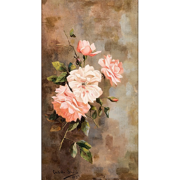 Castillo Garcés, Escuela Española, S.XIX "Flores"