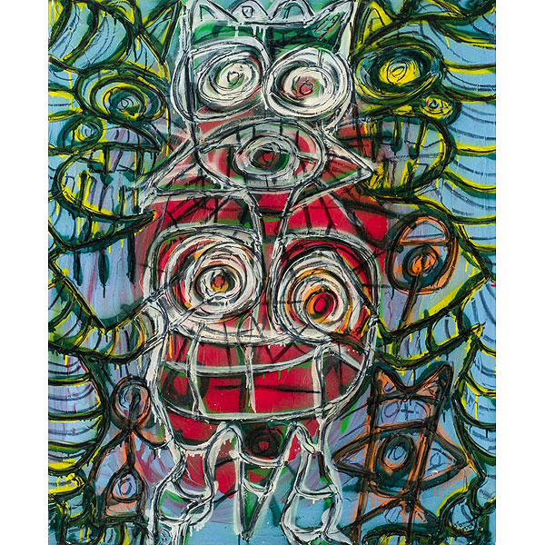 SALVADOR TOMNYUY (1989) "Sin título (2022)". Acrílico sobre lienzo. 