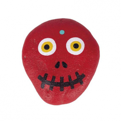 Albert Pinya. "Sin t&iacute;tulo (2013)". Piedra policromada.