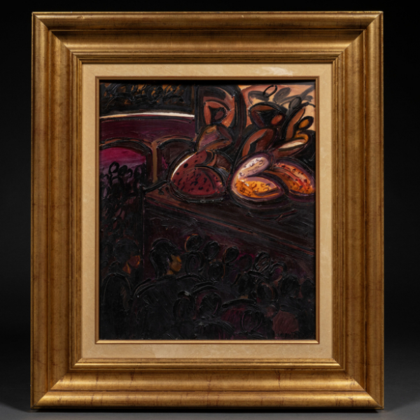 "Bailarinas en el escenario" JES&Uacute;S MONTES IRIBARREN (Ir&uacute;n, 1940)