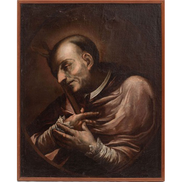 DANIELE CRESPI  (Milan 1598-1630) "San Carlos Borromeo "
