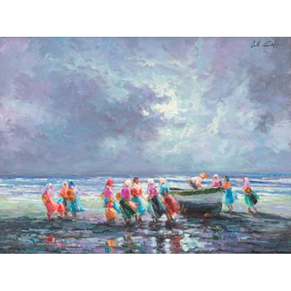 JOSE LULL  (Valencia 1933) "Mariscadoras"