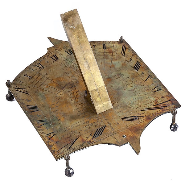 Jacques le Maire según modelo de Jullien le Roy, reloj de sol de bronce