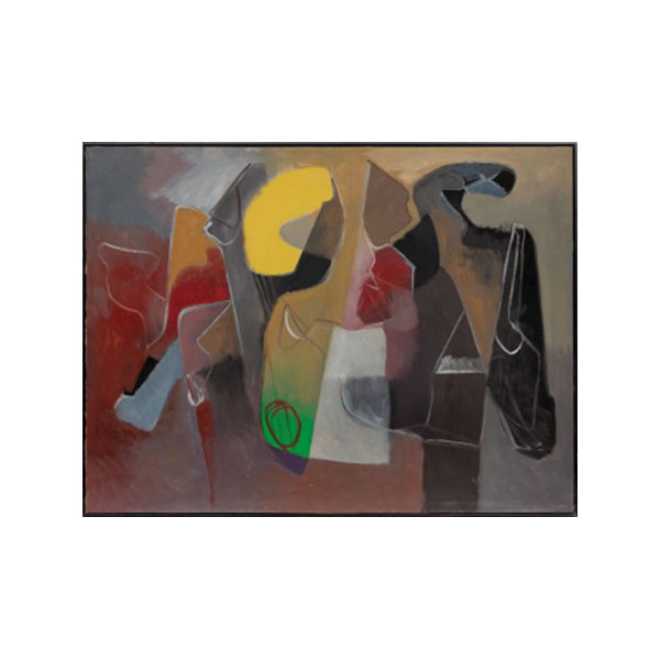 JOSÉ BARCELÓ ALBADALEJO   (Cartagena, Murcia 1923 - Bilbao 2001)  "Colores"  Firmado: José Barceló Óleo / Lienzo 