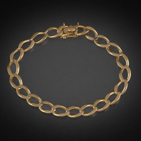 Pulsera de calabrote en oro amarillo de 18 kt.