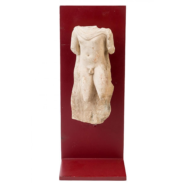 Torso masculino de mármol. Roma. S. II d.C. 