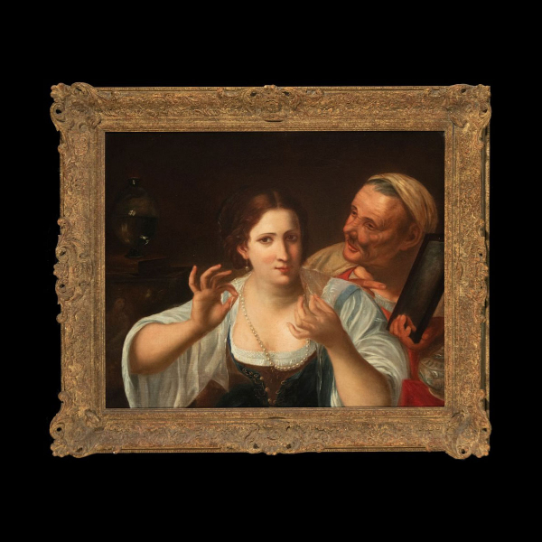 Alegoría de la Vanidad - Siguiendo modelos del Renacimiento Manierista Italiano - siglos XVIII - XIX