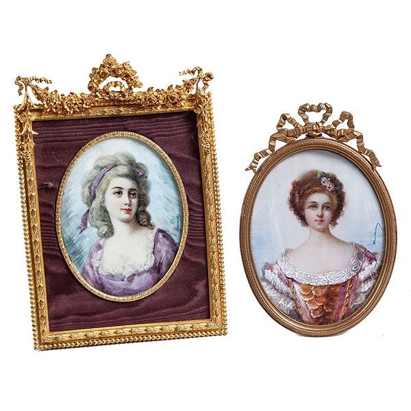 Daniel Hern&aacute;ndez Morillo  "Retrato de dama con cinta morada"