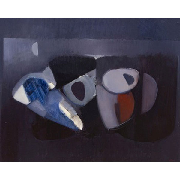 JOSÉ BARCELÓ ALBADALEJO  (Cartagena, Murcia 1923 - Bilbao 2001) "En violetas"