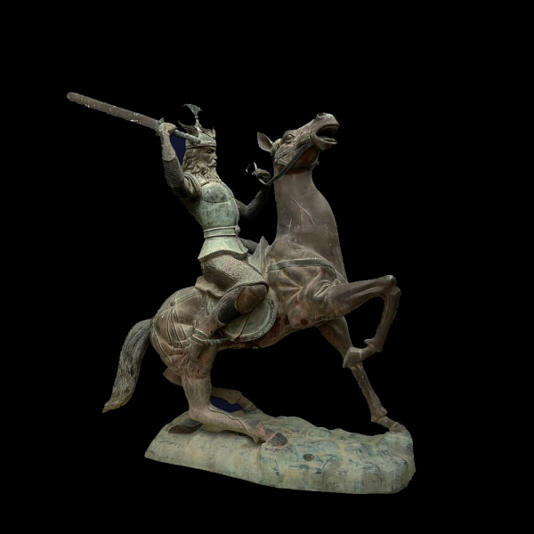 Bronce representando a Jaime I el Conquistador, España, siglo XIX.