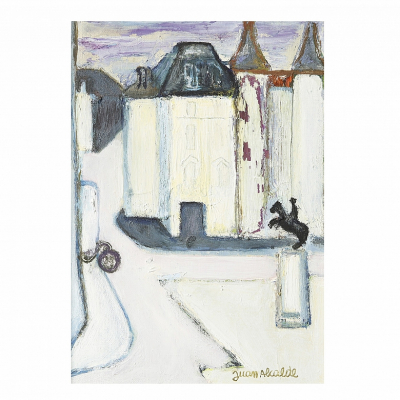 Juan Alcalde Alonso (1918-2020) "Zurich".  &Oacute;leo sobre lienzo.  