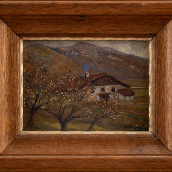 "Paisaje de Ormaiztegui"  NICOLÁS MÚGICA (Bergara, 1887 - San Sebastián, 1948)