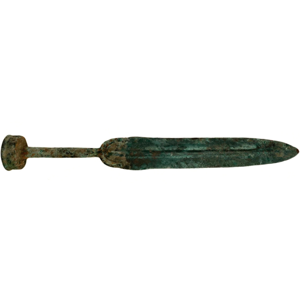 Espada en bronce procedente de Luristán (actual Irán), del II-I milenio a.C., Edad de Bronce.