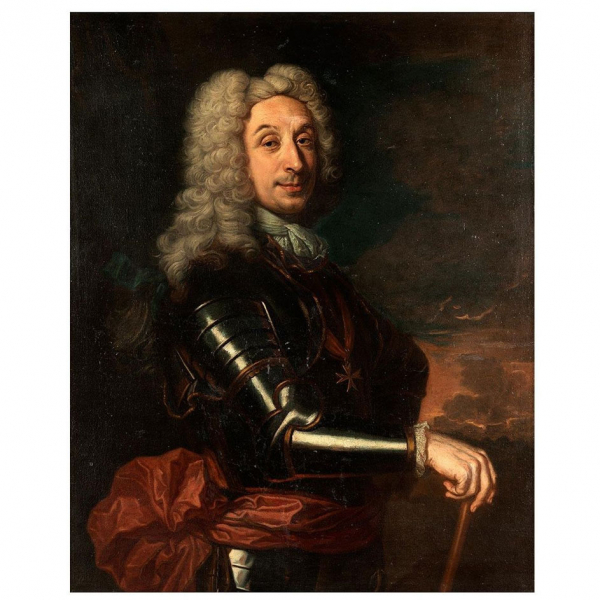 Francesco Solimena (Canale di Serino, 1657 – Nápoles, 1747) &quot;Retrato de un caballero de la Orden de Malta&quot; (ca.1725). 