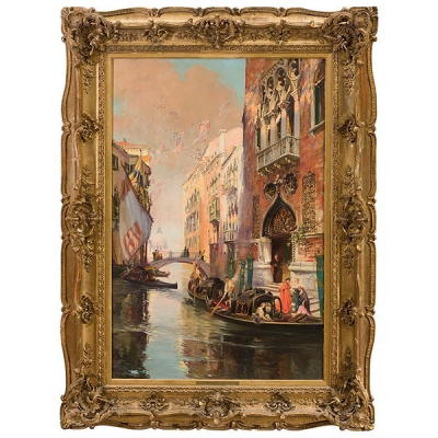 Joaquín Agrasot.  &quot;Canal de Venecia (1904)&quot;.