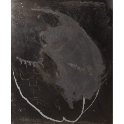 Antoni T&agrave;pies (Barcelona, 1923-2012)  Serie &laquo;Mati&egrave;re du Souffle&raquo;, 1991.  Plancha de cobre original grabada al aguafuerte 