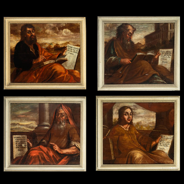 Los Cuatro Evangelistas, escuela italiana de finales del siglo XVI.