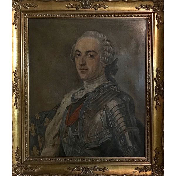 Francisco Yturzaeta copia de Quentin La Tour "Luis XV"