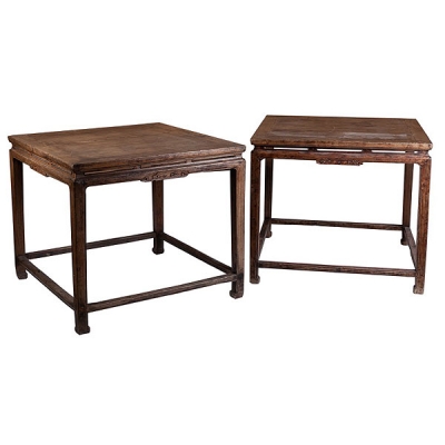 Pareja de mesas cuadradas chinas