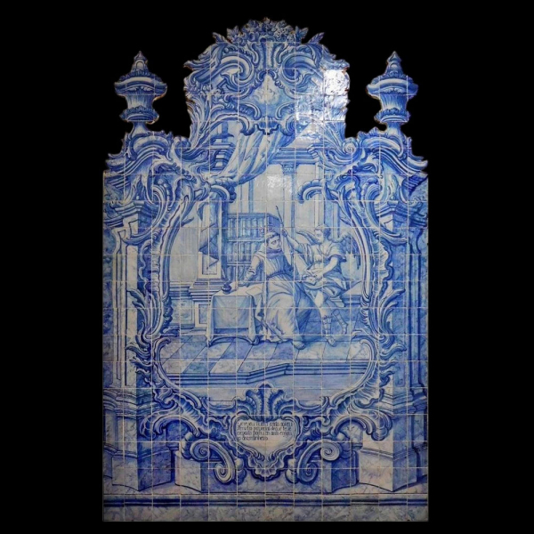 Gran Composición azulejera portuguesa de San Antonio, siglo XVIII. 