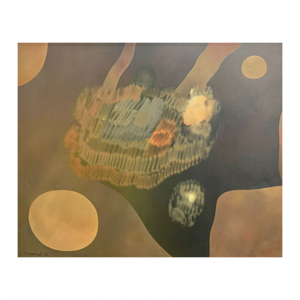 Josep Guinovart (Barcelona, 1927-2007) Composición. Óleo sobre tela. Firmado y fechado en 1979.