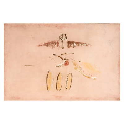 Pep Fajardo (Barcelona, 1961) Composici&oacute;n. T&eacute;cnica mixta sobre papel.