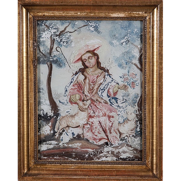 Escuela espa&ntilde;ola S.XVIII "Divina Pastora"