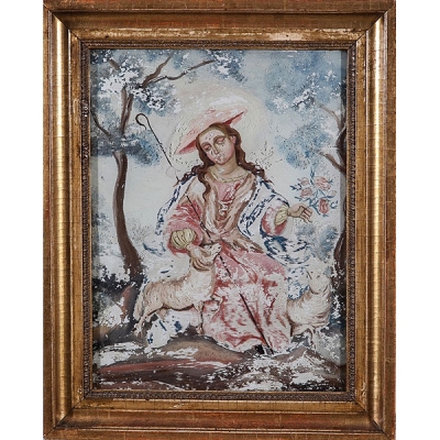 Escuela espa&ntilde;ola S.XVIII "Divina Pastora"