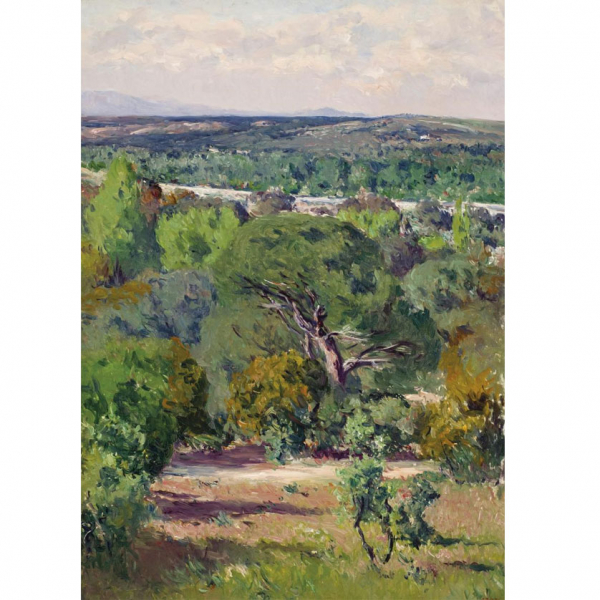 Aureliano de Beruete.  "Plant&iacute;o de los Intantes, Madrid (1905)". &Oacute;leo sobre lienzo