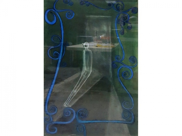 Laura Anderson – Sin Título – Mixta sobre madera y papel