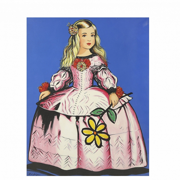 Antonio de Felipe (1965) "Infanta Margarita".  Acrílico sobre lienzo.