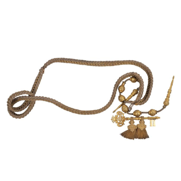 Llave de gentilhombre de c&aacute;mara de Alfonso XIII.   Realizada en bronce dorado al mercurio. Pps. S. XX