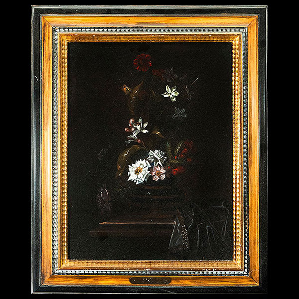 Abraham DE LUST (activo entre 1650 y 1659) - Jarrón con flores, Óleo sobre lienzo, siglo XVII.