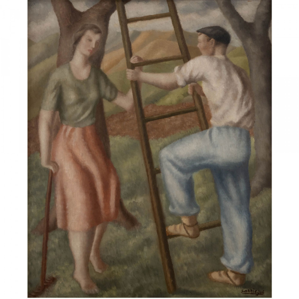 "La recolecta"  JOSE SARRIEGUI (Ordizia, 1911-1967). 