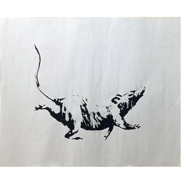 Banksy: "Clock Rat-Gross Domestic Product" (2019)